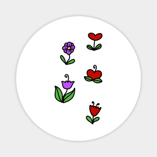 Flower Stickers Magnet